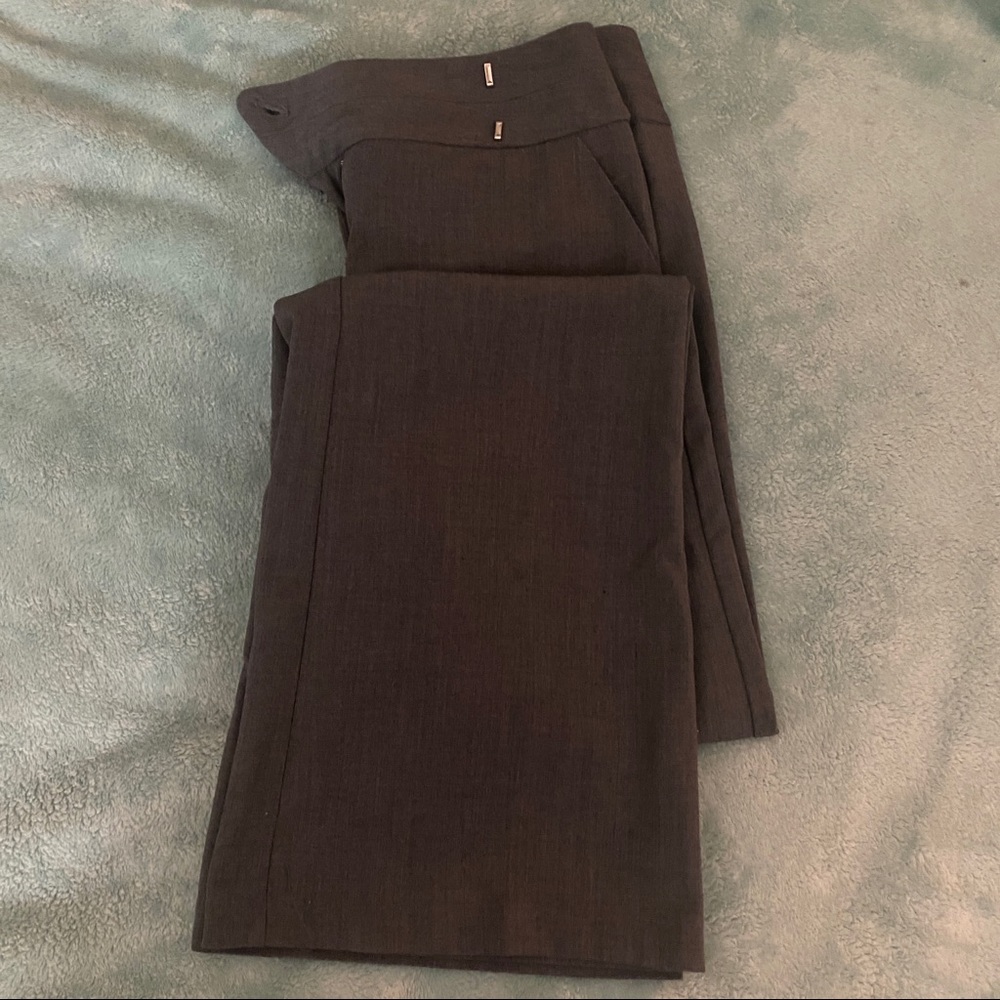 MyMichelle Gray Flared Work Pants
